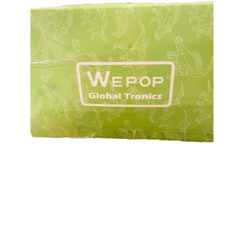 WePop 20 in Dino Pillow Blue New in Box 100% Cotton